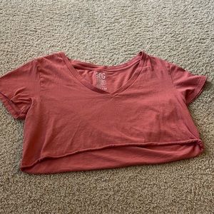 Urban Outfitters Cropped Pink Tee